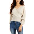 thumbnail image 1 of I.N.C Womens Sparkle Pullover Sweater, Beige, Medium, 1 of 3