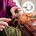 thumbnail image 3 of Crochet Finger Ring Adjust Crochet Tension Ring Open Yarn Guide Finger Clip Crochet Thimble, 3 of 3