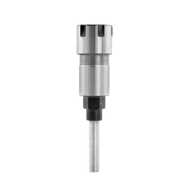 Yeacher Spring Steel 1/4 Inch Shank Router Bit Extension Rod Milling Cutter Extender Collet Holder Adapter with ER16-8 8mm Collet Chuck