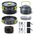 thumbnail image 1 of Camping Cooking Set Camping Cookware Set 16pcs Camping Pot pan Set Nesting Camp Cook Set, 1 of 8