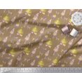 thumbnail image 2 of Soimoi Brown Modal Satin Fabric Women,Gift Box & Tree Christmas Printed Fabric 1 Yard 42 Inch Wide, 2 of 3