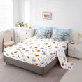 thumbnail image 3 of YST Construction 7 Piece Comforter Set Full Bed In A Bag, Excavator Tractor Bedding Set With Flat Fitted Sheet, Engineering Vehicle All Season Bed Set Cartoon Car Bedding Comforter Sets, 3 of 6