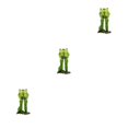 thumbnail image 2 of VONKY Home Decor Accent Handmade Frog Figurine Green Unique Style Home Decoration Couple Frog A 3Set, 2 of 6