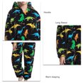 thumbnail image 3 of Fuzzy One Piece Pajamas, Stylish Soft Warm Pajamas Jumpsuit  For Lady For Home, 3 of 5