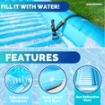 thumbnail image 3 of Swimline Original Suntan Tub Relaxing Outdoor Water Lounge Float, Blue (2 Pack), 3 of 8