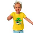 thumbnail image 4 of Penkiiy Haut à Manches Courtes Imprimé Col Rond Mignon pour Enfants Garçons Filles 5-6 Ans Jaune, 4 of 6