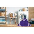 thumbnail image 2 of Ahgly Company Tapis d'Intérieur Lavable en Machine Carré Violet Transitionnel, 7 Pieds Carré, 2 of 7