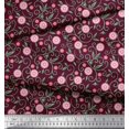 thumbnail image 3 of Soimoi polyester Crepe Fabric Swirls & Floral Artistic Fabric Prints By Yard 42 Inch Wide, 3 of 3