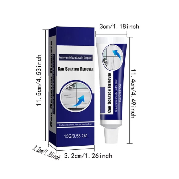 QIPOPIQ Car Scratch Remover, Scratch Repair Paste, Multifunctional Cars Paint Restoration Tool for Home Garage, Portable Car Scratch
