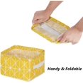 thumbnail image 2 of 4 Pieces Mini Square Storage Baskets, Cotton And Linen Fabric Storage Bins, Foldable Baby Storage Boxes, Waterproof Small Cloth Storage Baskets For Office, Toys, 2 of 9