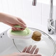 thumbnail image 3 of Brosse à Récurer pour Baignoire Robuste avec Manche, Brosse de Nettoyage Extra Résistante, Bande Effaceur pour Taches Tenaces, Outil de Nettoyage pour Cuisine et Salle de Bain, 3 of 4