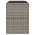 thumbnail image 2 of vidaXL Table de Bar avec Dessus en Verre Gris 185x80x110 cm Rotin Poly, 2 of 4