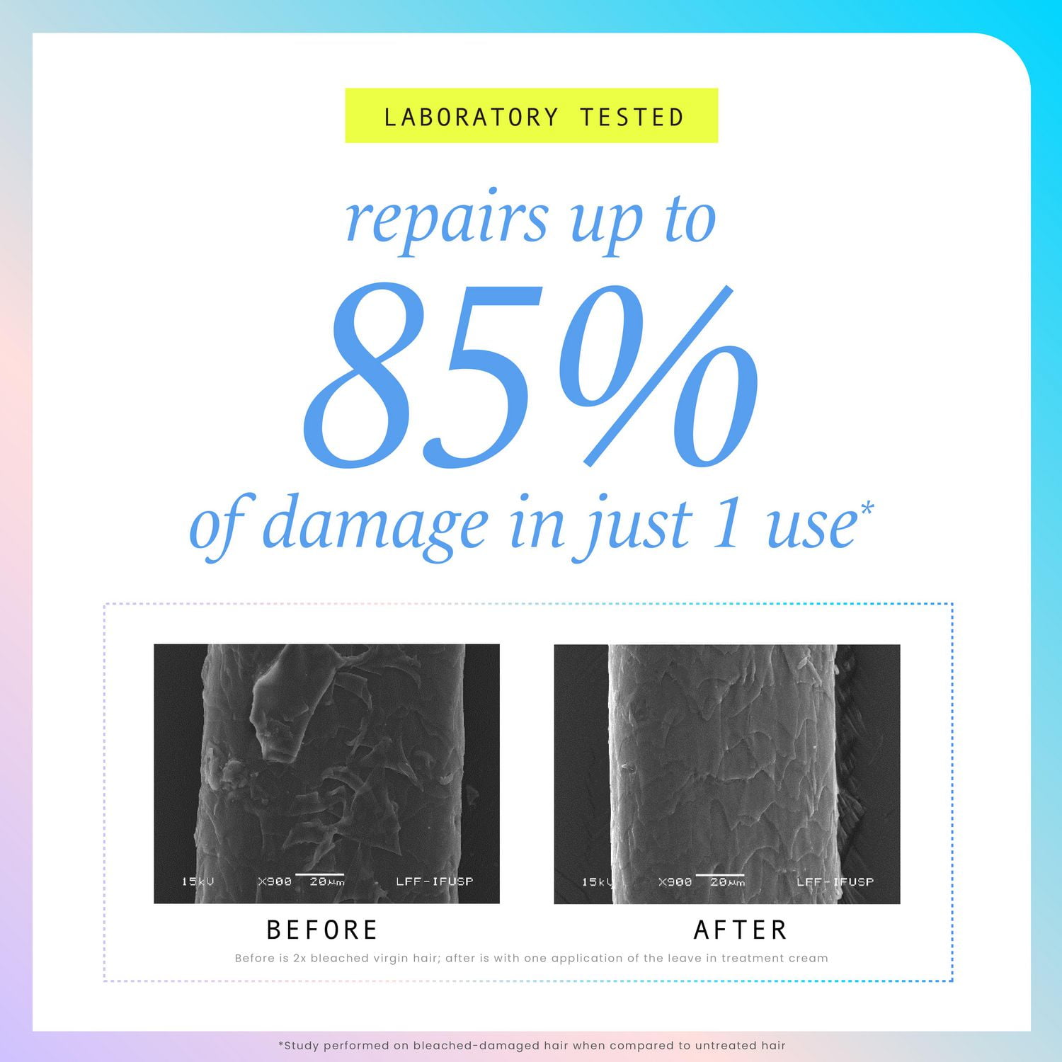 Hask Repair Series Bond Building Leave-In Treatment Cream. Up to 85% Damage Repair