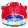 thumbnail image 1 of Sloosh Kiddie Pool with Canopy Baby Pool Inflatable Crab Sprinkler, Wading Pool for Learning,Children&acirc;??s Sprinkler Pool,Kiddie Water, 1 of 6