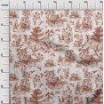 thumbnail image 3 of oneOone Georgette Viscose Maroon Fabric Asian Japanese Pattern Fabric For Sewing Printed Craft Fabric By The Yard 42 Inch Wide, 3 of 4