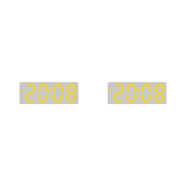 relayinert Colorful Digital Numbers For Easy Reading Large Display Screen Double Placement 8017YellowLight 2Set