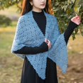 thumbnail image 2 of Susan‘s Family DIY Crochet Kit Triangular Shawl Materials Package Knitting and Crochet Clothing Kit Handmade Weeding Gift, 2 of 7
