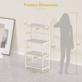 thumbnail image 3 of Costway 4-Tier Baker's Rack Microwave Oven Rack Shelves Kitchen Storage Organizer White, 3 of 10