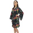 thumbnail image 1 of Bimba Kimono Bordeaux pour Femme avec Ceinture, Imprimé Floral, Vêtement de Nuit, Couvre-Maillot - 10, 1 of 5