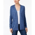 thumbnail image 1 of Karen Scott Cotton Open-Front Cardigan, - Blue S, 1 of 1