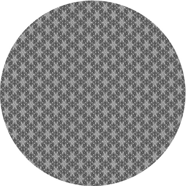 Ahgly Company Tapis Rond Lavable en Machine Intérieur Transitionnel Gris Foncé, 4 Pieds Rond