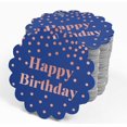 thumbnail image 4 of Inkdotpot Real Rose Gold Foil Happy Birthday Tags Favor Hang Paper Tags 100 Piece, 4 of 6