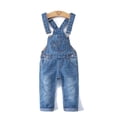 thumbnail image 1 of KIDSCOOL SPACE Salopette en Denim Déchirée pour Petite Fille Ou Petit Garçon, Taille 2-3 Ans,, 1 of 9