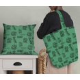 thumbnail image 5 of Soimoi Green Heavy Canvas Fabric Explore The World Text Printed Craft Fabric by the Yard 58 Inch Wide, 5 of 5