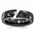 thumbnail image 1 of Edward Mirell Black Ti .10ct Diamond 6mm Band Size 8, 1 of 4