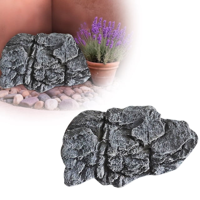 Realistic Fake Rock Covers for Outdoor Landscaping, Lightweight Artificial Decorative Rocks Made of Durable PU Foam, Perfect for Yard Garden Decor and Well Cover Concealment