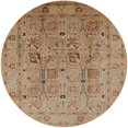 thumbnail image 1 of Ahgly Company Indoor Round Mid-Century Modern Light Brown Oriental Area Rugs, 8' Round, 1 of 6