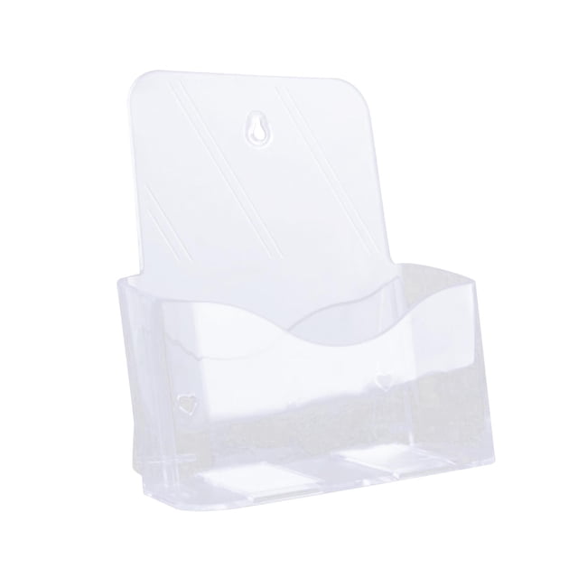 jinwen Acrylic Brochure Holder Brochure Display Stand for Documents Menu Restaurant A5 1 Tier