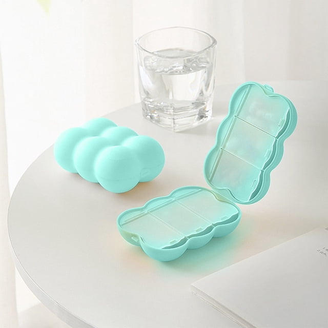 Compartment Organizer Box,Travel Vitamin Organizer 6 Compartments Portable Vitamin Organizer Small and Unique Shape Easy to Carry Large Space Capacity Suitable for Outdoor Travel