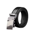 thumbnail image 1 of Unique Bargains Men's Holeless Automatic Buckle PU Leather Ratchet Belt, 1 of 7