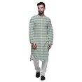 thumbnail image 1 of Atasi Printed Long Sleeve Kurta With Pajama Set For Men Summer Clothing, 1 of 4
