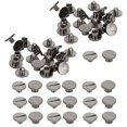 thumbnail image 1 of Herwey 30 Set Book Rivets Knurling Flat Brass Leather Binding Button Tack 9.5x4mm Nail + 4mm Screw,Tack Screw,Brass Rivets, 1 of 8
