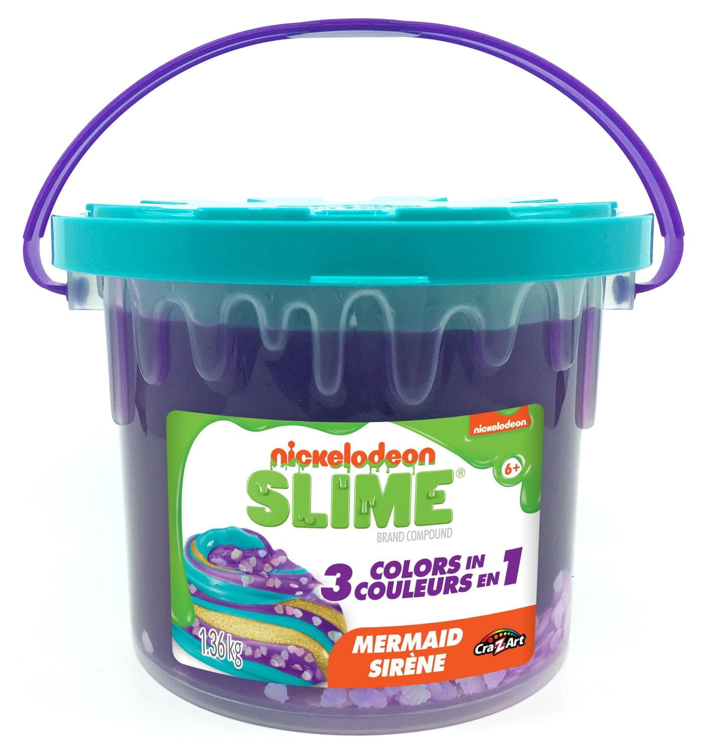 Nickelodeon 3 couleurs en 1 sirène Slime