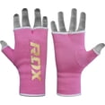 thumbnail image 1 of RDX, Hands wraps Inner Gloves , Half Finger Elasticated Bandages, Pink, M, 1 of 5