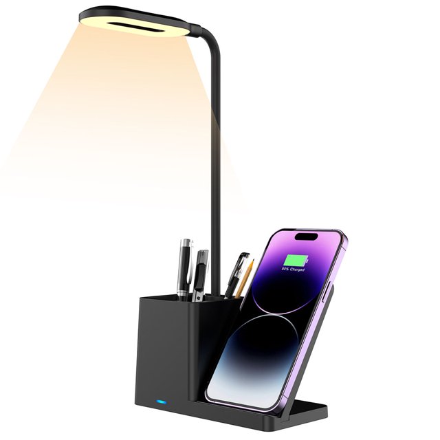 Wireless Charging Pad For IPhone Samsung Galaxy Qi Fast Charger Stand For Apple Watch AirPods Pro 3 In 1 Black
