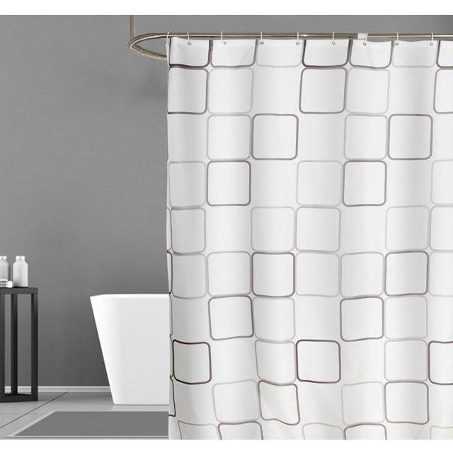 Leutsin Shower Curtain Polyester Shower Curtain Waterproof Bathroom Curtain