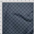 thumbnail image 4 of oneOone Polyester Spandex Blue Fabric Asian Batik Ogee Sewing Material Print Fabric By The Yard 56 Inch Wide, 4 of 4