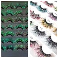 thumbnail image 3 of Decodeary 2piece Holiday Look With Glittery Eyelashes With Sequins Professional Q-16, 3 of 6