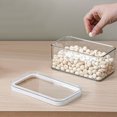 thumbnail image 4 of LSLJS Airtight Cereal Storage Container with Lids, Clear 0.9L Airtight Kitchen Food Storage Container for Grain, Sugar, Flour, Rice, Nut, Snacks, Storage Tank, 4 of 7