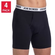 Joe Boxer Men's Boxer Briefs 4-pack, Medium, Black