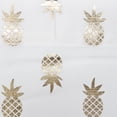 thumbnail image 2 of Pineapple Woven Textured Fabric Shower Curtain, 2 of 5