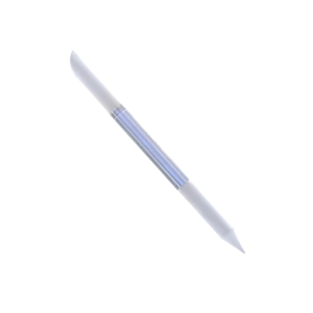 Dual Ended Glass Cuticle Pusher Reusable Precision Filing Etched Surface Washable Cuticle Trimmer Nail File for Nail Salons Home Women Clear