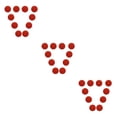 thumbnail image 2 of maskred 10 Pieces EVA Foam Golf Swing Training Exercises Balls Practice Red 42mm 3Set, 2 of 6