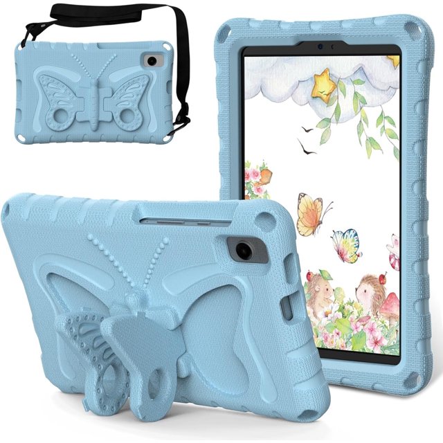 KOMI Tablet PC Bags Cases Sleeves Compatible with Samsung Galaxy Tab A7 Lite 8.7 Inch Case 2021 (SM-T220/T225/T227),Light Weight EVA Rugged Shockproof Protective Cover with Shoulder Strap