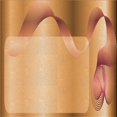 thumbnail image 1 of Ahgly Company Tapis d'Intérieur Lavables en Machine, Carrés, Transitionnels, Orange Jaune, 6' Carré, 1 of 7