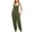 Green, variant on LOVZFMLL Women's Jumpsuit, Fashion Casual Cold Shoulder Jumpsuit Solid Button Suspender Wide Pocket Leg Pant Black, XL